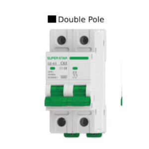 Super star circute breaker duble pole (mcb)